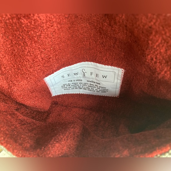 Sew Few Gray Plaid Clutch Evening Bag Sustainable fashion - Picture 4 of 8